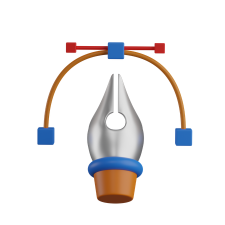 Pin spline  3D Icon