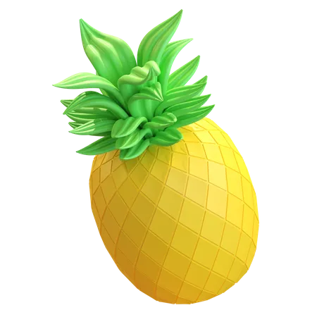 Fruta de piña  3D Illustration