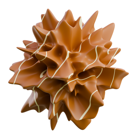 Piña marrón  3D Icon