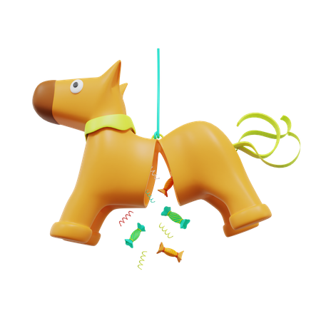 Caballo piñata  3D Icon