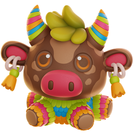 Piñata de búfalo  3D Icon