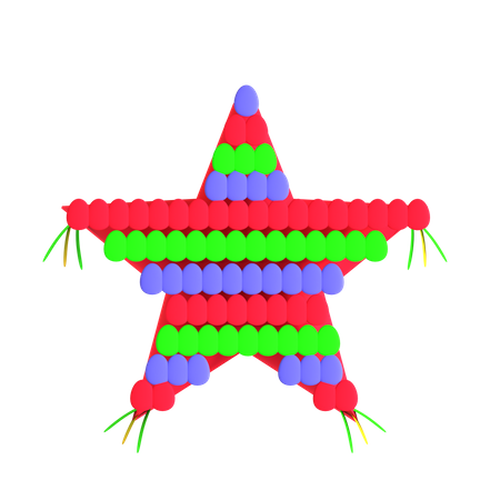 Piñata estrella  3D Icon