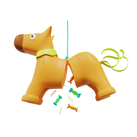 Pinata Horse 3D Icon