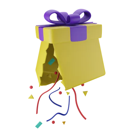 3 D ICON PINATA PRESENT WITH HIGH QUALITY RENDER AND TRANSPARENT BACKGROUND 3D Icon