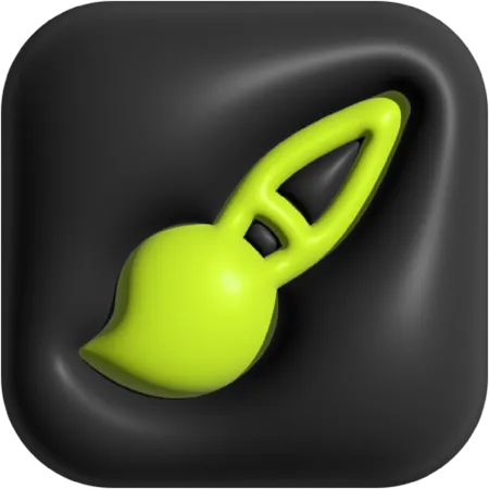 Brosse  3D Icon