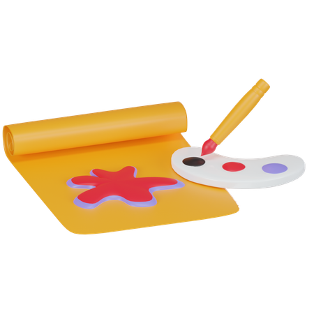 Pinceau  3D Icon