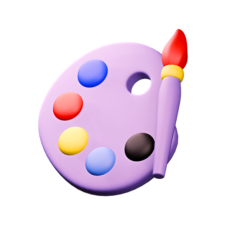 Pinceau  3D Icon