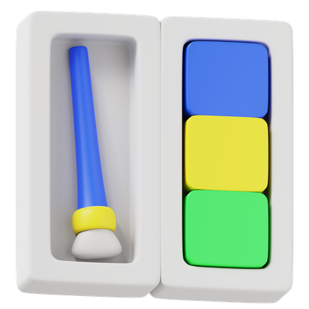 Pinceau  3D Icon