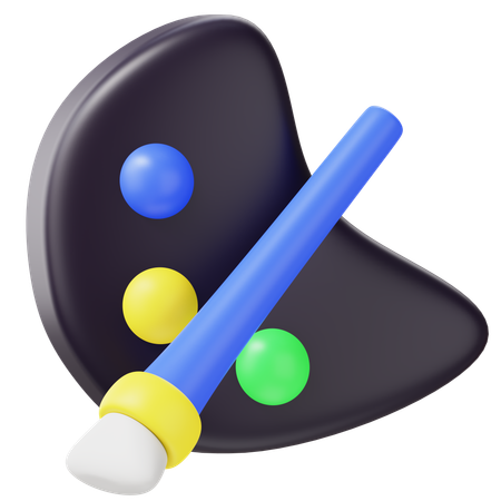 Pinceau  3D Icon