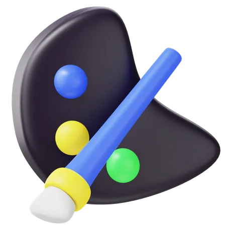 Pinceau  3D Icon