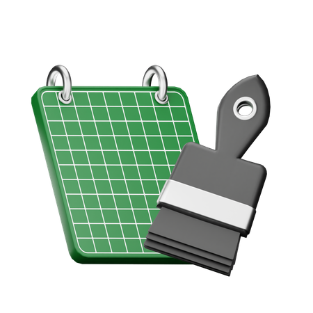 Pinceau  3D Icon