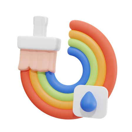 Pinceau  3D Icon