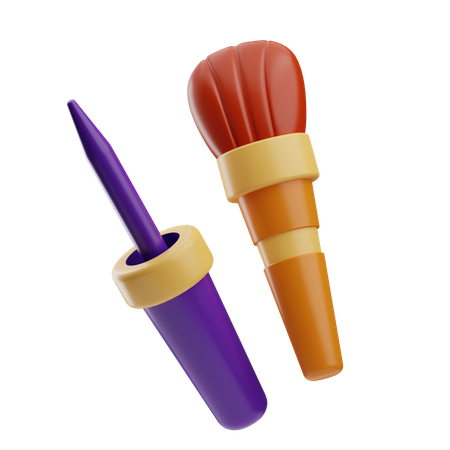 Pinceau de maquillage  3D Icon