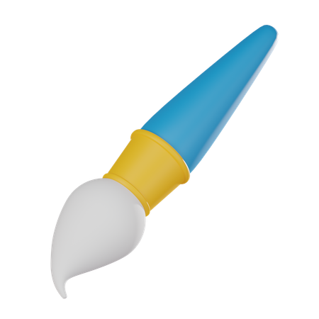 Pincel  3D Icon