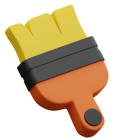 Pincel  3D Icon