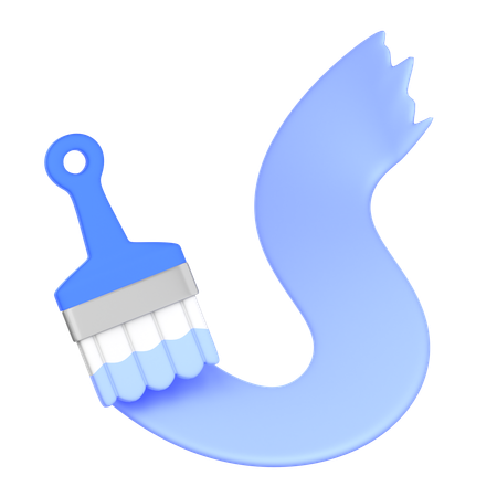 Pincel  3D Icon