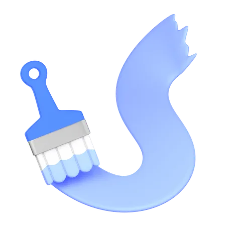 Pincel  3D Icon