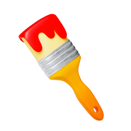 Pincel  3D Icon