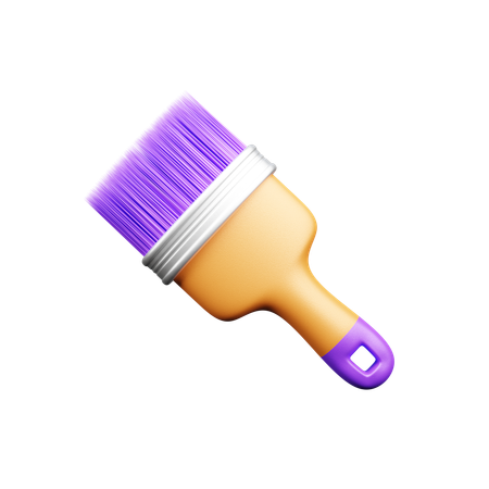 Cepillo de pintura  3D Icon