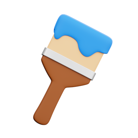 Pincel  3D Icon