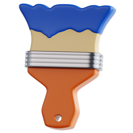 Pincel  3D Icon