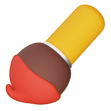 Pincel  3D Icon