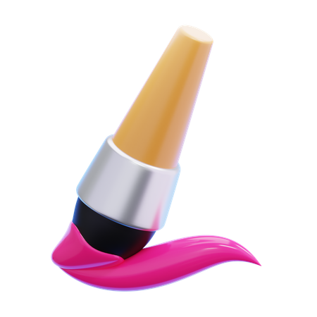 Pincel  3D Icon