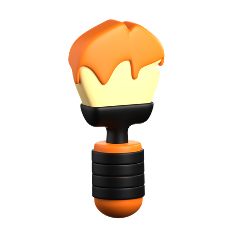 Pincel  3D Icon