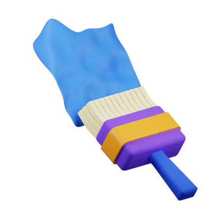 Pincel  3D Icon