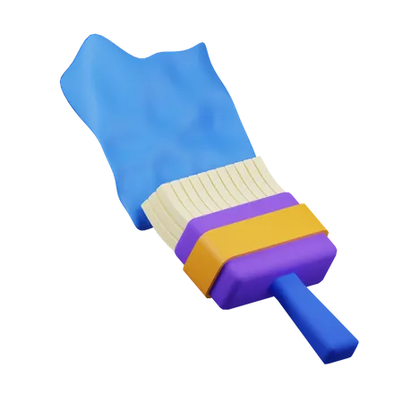 Pincel  3D Icon