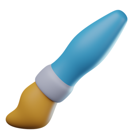 Pincel  3D Icon