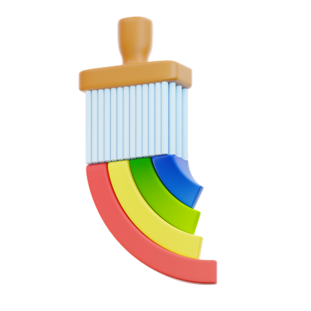 Pincel  3D Icon