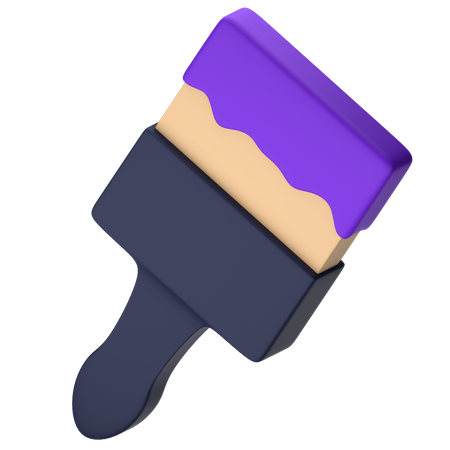 Pincel  3D Icon