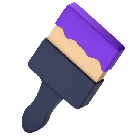 Pincel  3D Icon