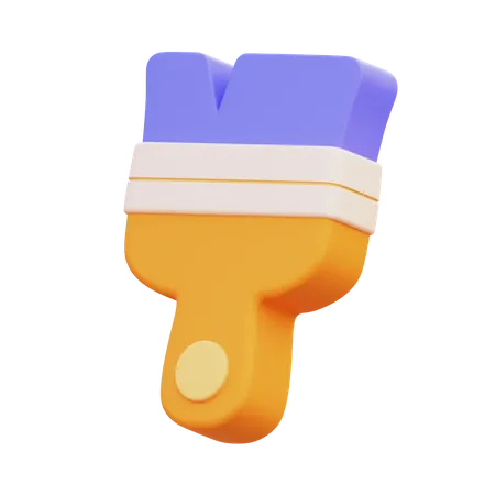 Pincel  3D Icon