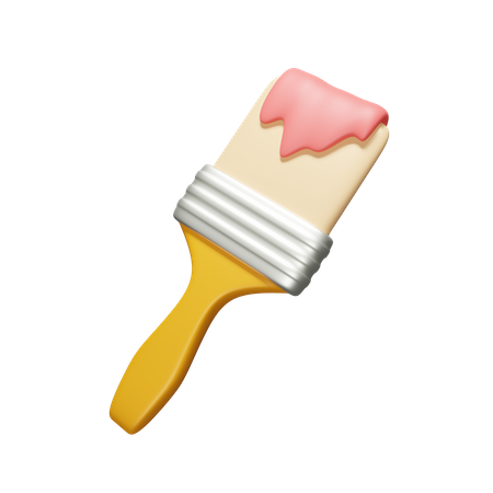 Pincel  3D Icon