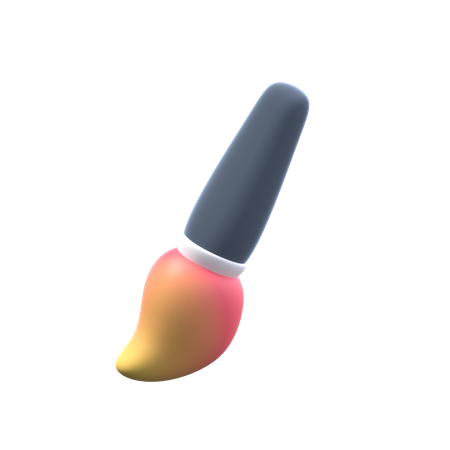 Pincel  3D Icon