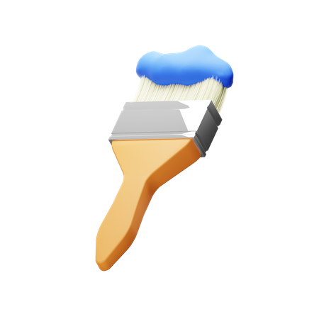 Pincel  3D Icon