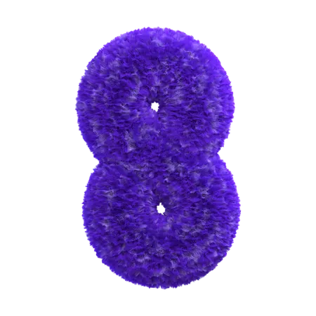 Ocho pinceladas  3D Icon