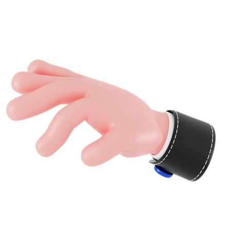 Pinch Finger Hand Gesture  3D Icon