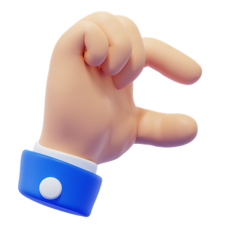 Pinch Finger Hand Gesture  3D Icon