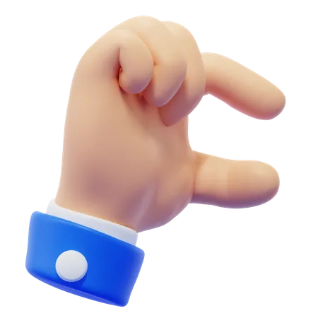 Pinch Finger Hand Gesture  3D Icon
