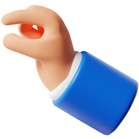 Pinch Finger Gesture 3 D Illustration 3D Icon