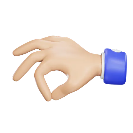 Pinch Hand  3D Icon