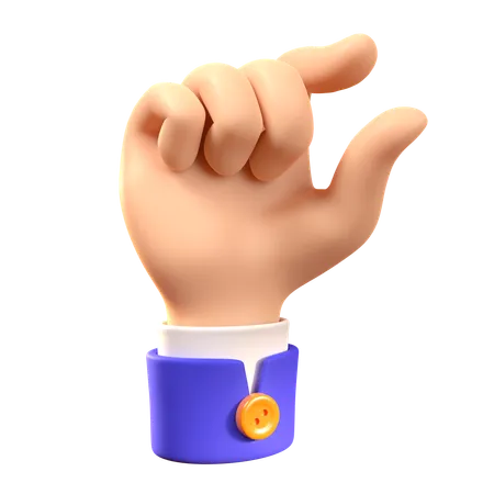 Pinch Hand Gesture  3D Icon