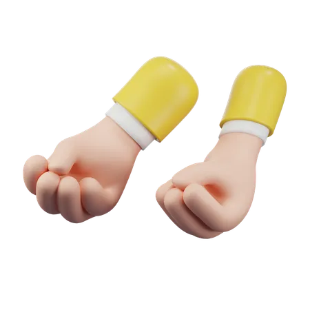 Pinched finger Hand Gesture  3D Icon