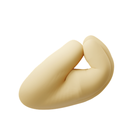 Pinched Fingers Gesture  3D Icon