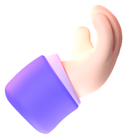 Pinched Fingers Gesture  3D Icon