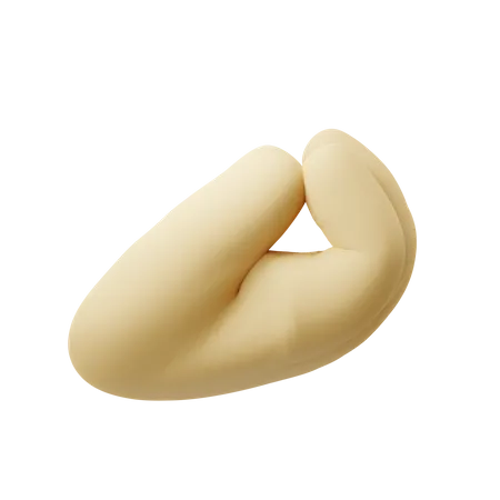 Pinched Fingers Gesture 3D Icon
