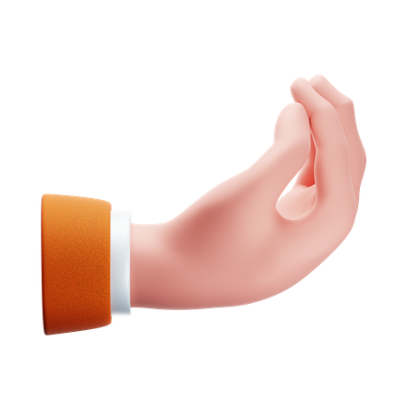 Pinched Hand Gesture  3D Icon